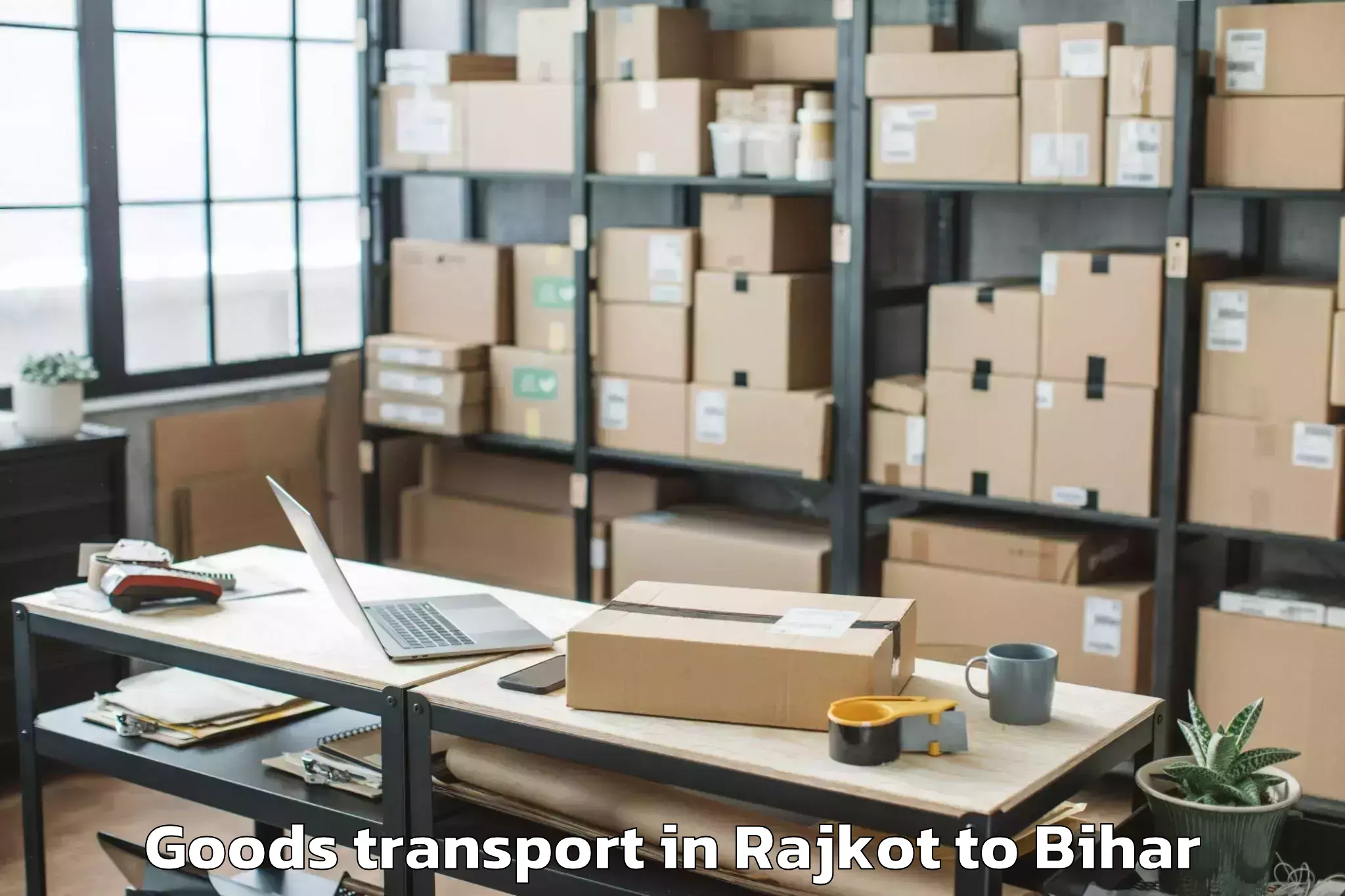 Affordable Rajkot to Lakri Nabigabj Goods Transport